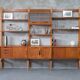 Mid-Century Modular Free Standing  Teak Wall Unit by Kjell Riise for Brodrene Jatogs, Norway, 1960s