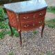Commode ancienne marqueterie style louis xvi plateau marbre