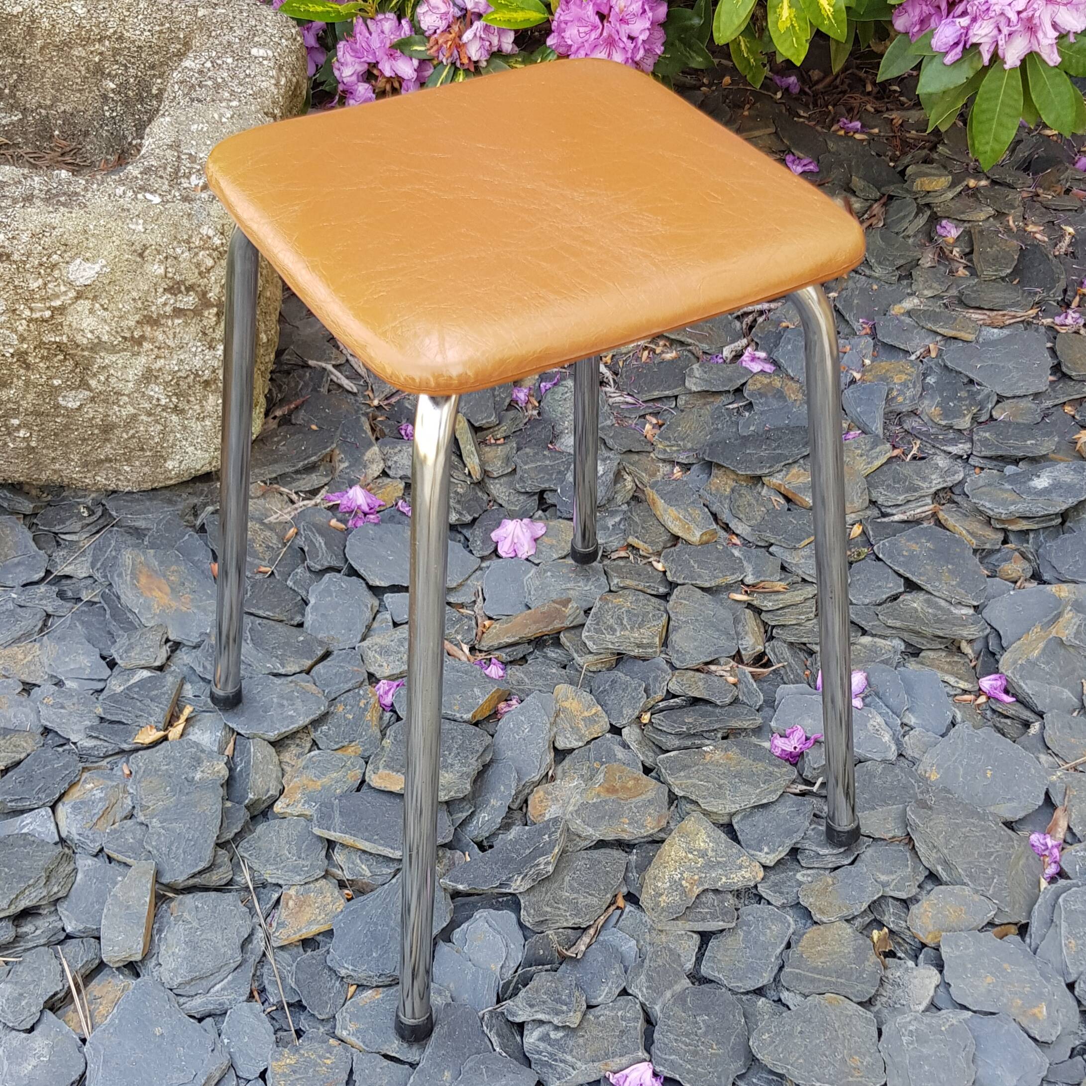 Brown vintage stool