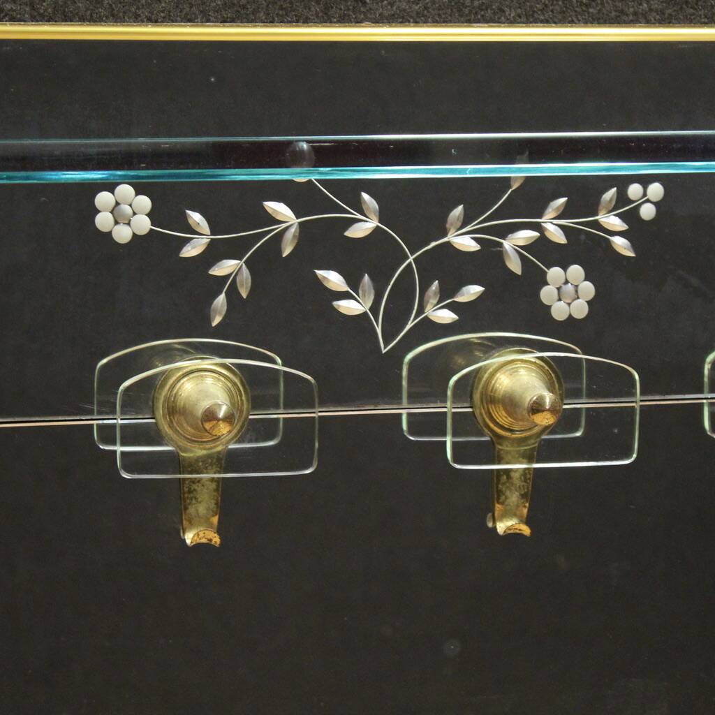 20th-century designer mirror coat rack