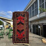 Hand-woven, wool persian carpet, iran, vintage