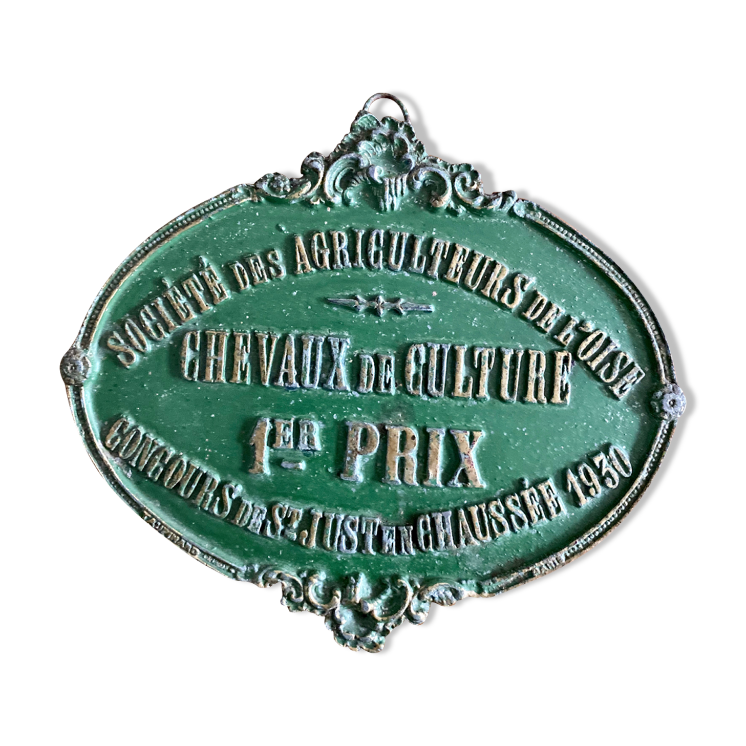 1930 Agricultural Competition Plate