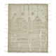Hand-Knotted Turkish Contemporary 253 cm x 307 cm Beige Wool Carpet