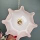 Vintage pink opaline pendant light