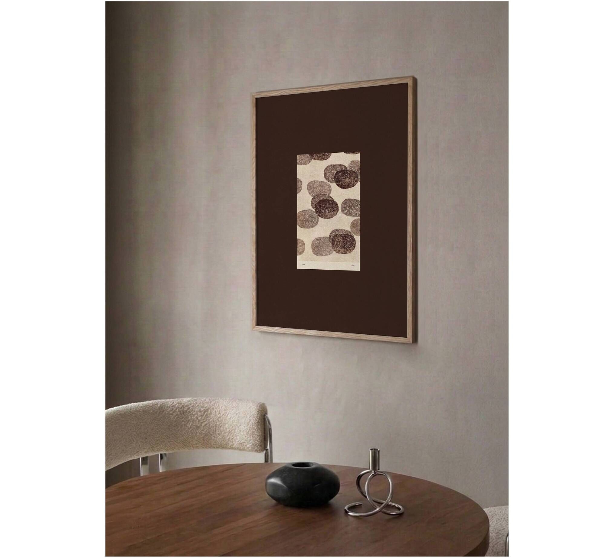 art print after an abstract painting signed Eawy