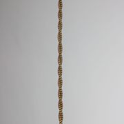 Mid-century Brass and Opaline Pendant Lamp, Italy