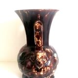 Ceramic vases decorated tortoiseshell, Vallauris style