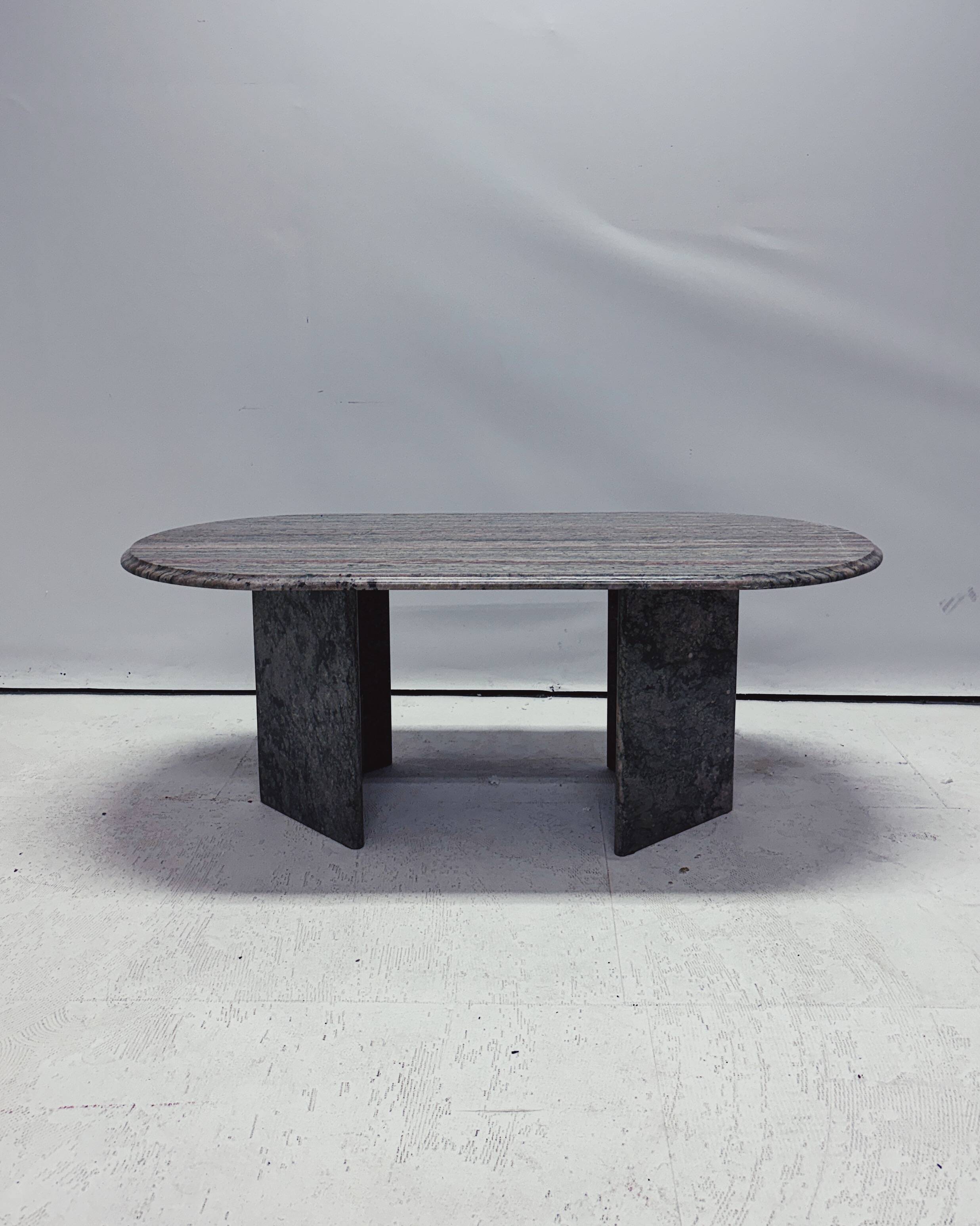 Oval vintage coffee table