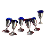 Box of 6 overlay liqueur glasses - Bristol