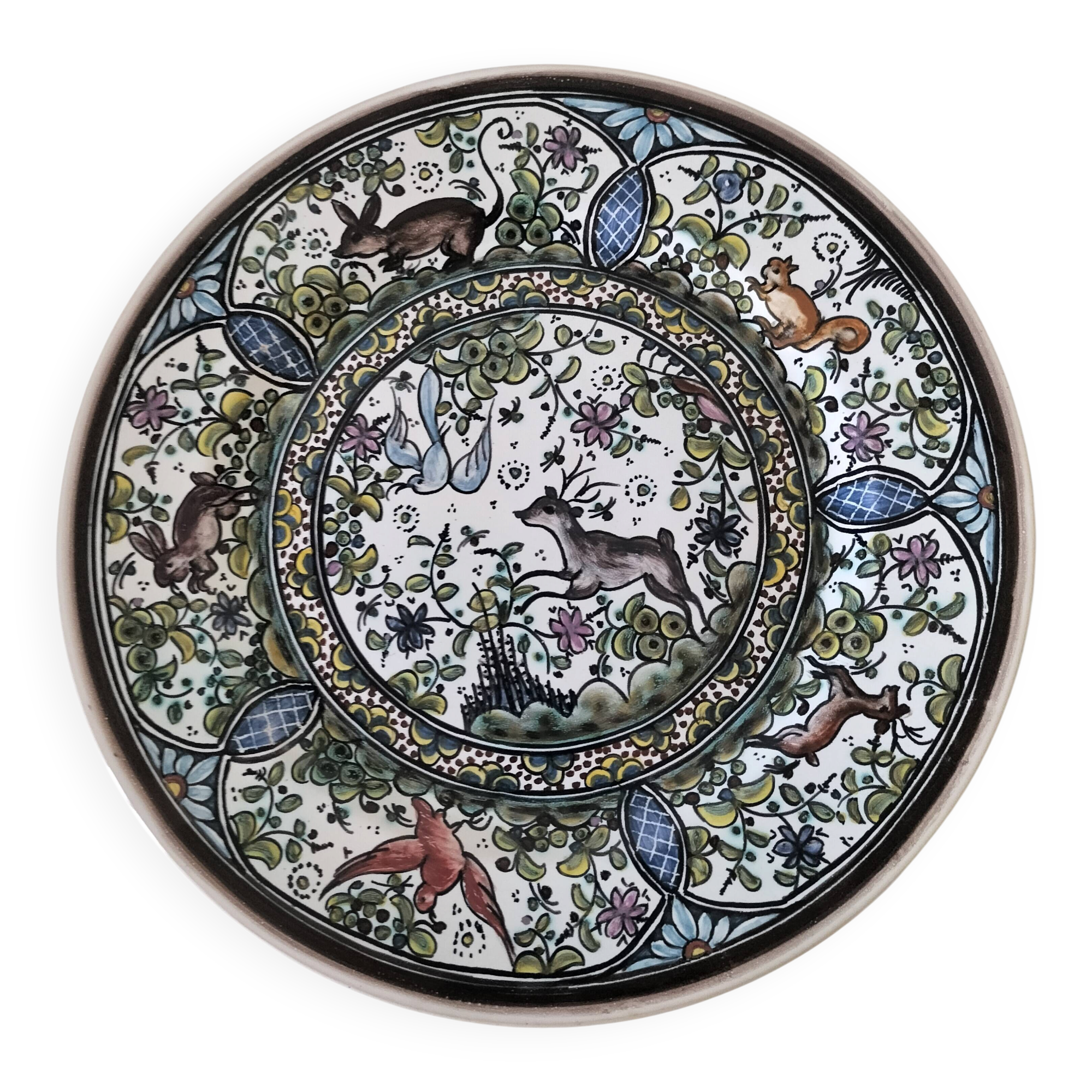 Plate São Pedro Conimbriga Portugal signed Sousa