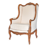 Louis XV style wingback armchair