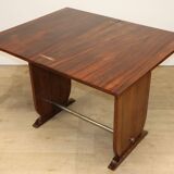 Art Deco “Portefeuille” style table in rosewood, 1950