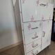 Dressing table / bathroom furniture floral decor 70s