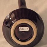 Vallauris milk jug, glazed ceramic, brown old rose A152-2