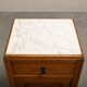Art Deco Nightstand or Bedside table Oak and Marble, Dutch, 1930s