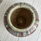 Large multicolored handmade ceramic plant pot