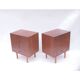 Paire de commodes chevets scandinave danois vintage