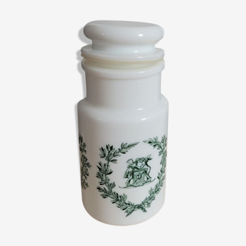 Small opaline apothecary jar