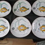 Service de table à poisson, 1960s , M.B.F.A, par ETEL