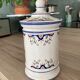 Pot apothicaire porcelaine décor floral