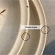 Set of 6 Sarreguemines Chardon bowl-shaped plates