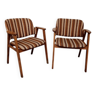 Paire fauteuils style scandinave