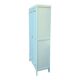 Vintage Parisian wardrobe in grey-blue green.