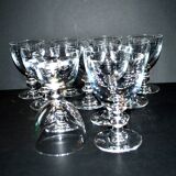 Set of 11 uncut Trianon wine glasses CRISTAL SAINT-LOUIS 2nd choice H12