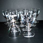 Set of 11 uncut Trianon wine glasses CRISTAL SAINT-LOUIS 2nd choice H12
