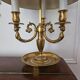 Exceptional empire style boiler lamp, swan, lucien gau - in excellent condition