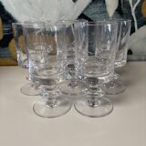 Set of 8 Saint Louis Baccarat Diabolo water glasses