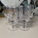 Ensemble de 8 verres à eau Saint Louis Baccarat Diabolo