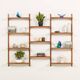 Preben Sorensen, PS System shelving unit on wooden brackets, 1960s