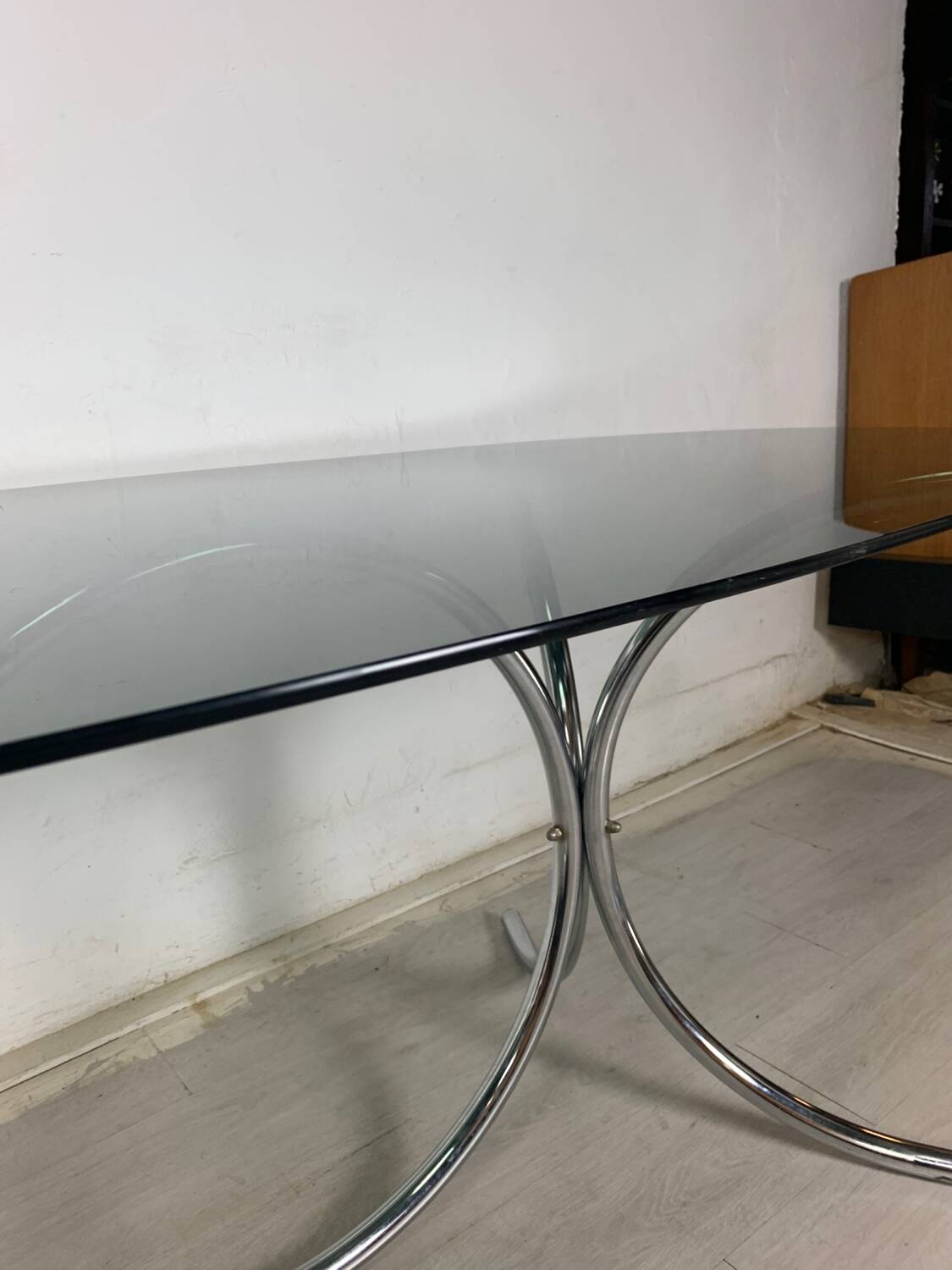 Glass steel table