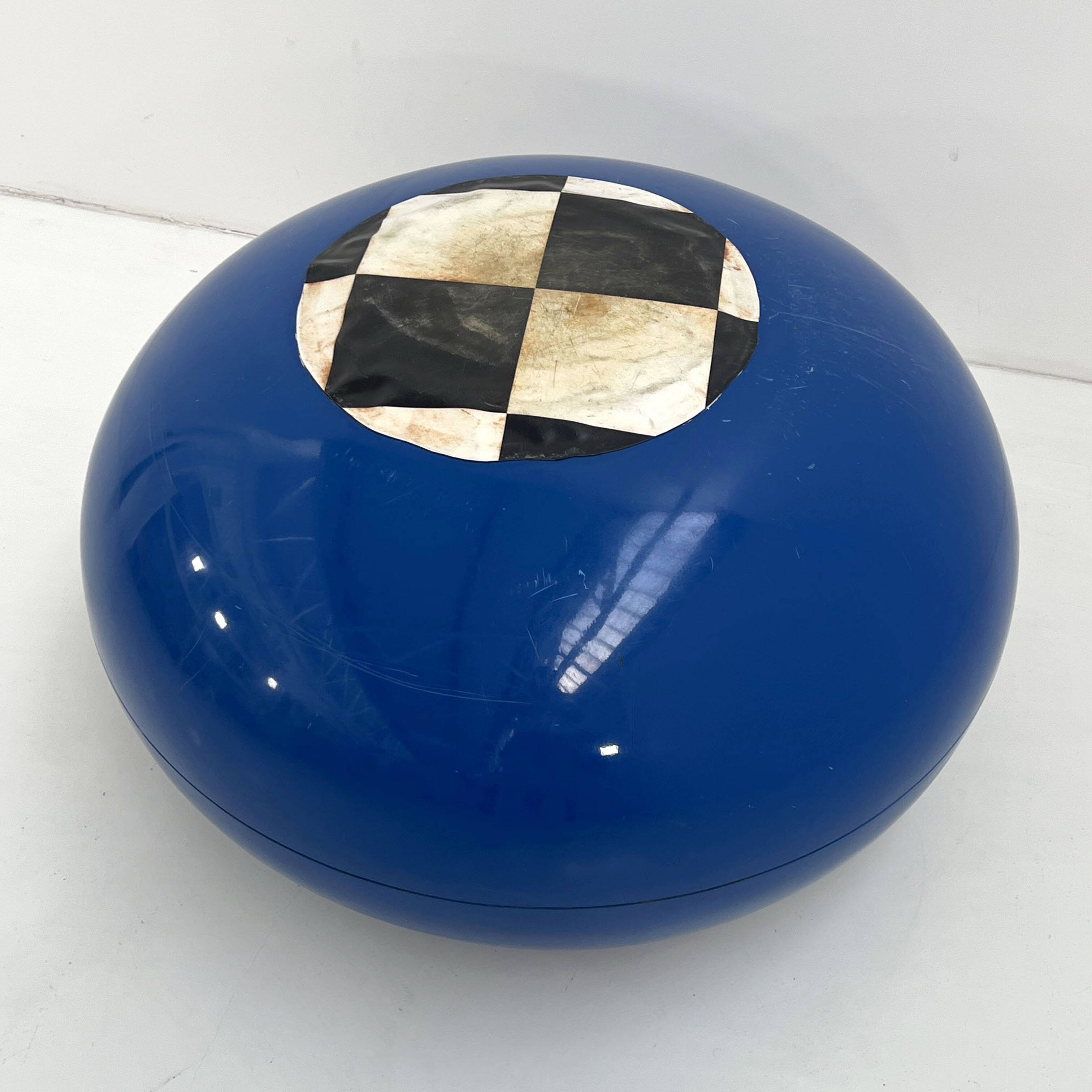 Pastil blue armchair by Eero Aarnio for Asko, 1960