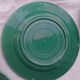 9 Plates blue green earthenware dessert