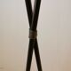 Floor lamp of the 50s with metal and brass foot
