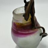 Miniature blown glass vase, Vasile Tubi Vadan, Romania