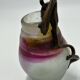 Miniature blown glass vase, Vasile Tubi Vadan, Romania
