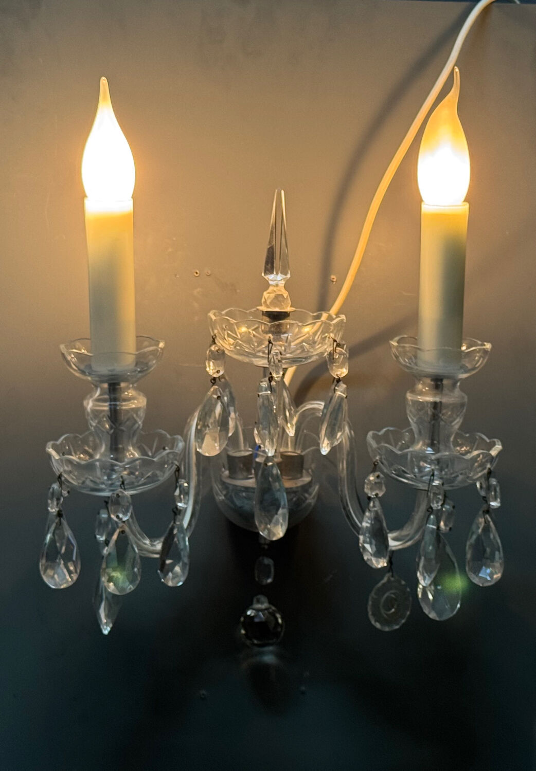 Crystal Bohemian Sconces Set of 2 