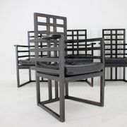 Set of Four Josef Hoffmann Armloffel Chairs Made By Wittmann,Austria