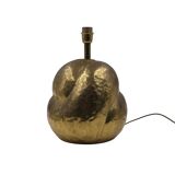 Organic modern brass table Lamp, Tommaso Barbi Italy 1970