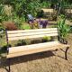 Old "Jardins de Paris" bench in Art Nouveau style (restored)