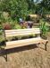 Old "Jardins de Paris" bench in Art Nouveau style (restored)