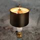 Brass And Opaline Pineapple Leaf Table Lamp 1960s