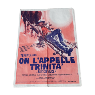 Affiche de cinéma on l'appelle Trinita 1970