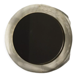 Mid-Century White & Brass Metal Mirror from Vereinigte Münchner Werkstätten, 1950s