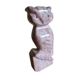 Pink marble owl paper press