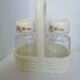 Salt shaker and vintage pepper pot