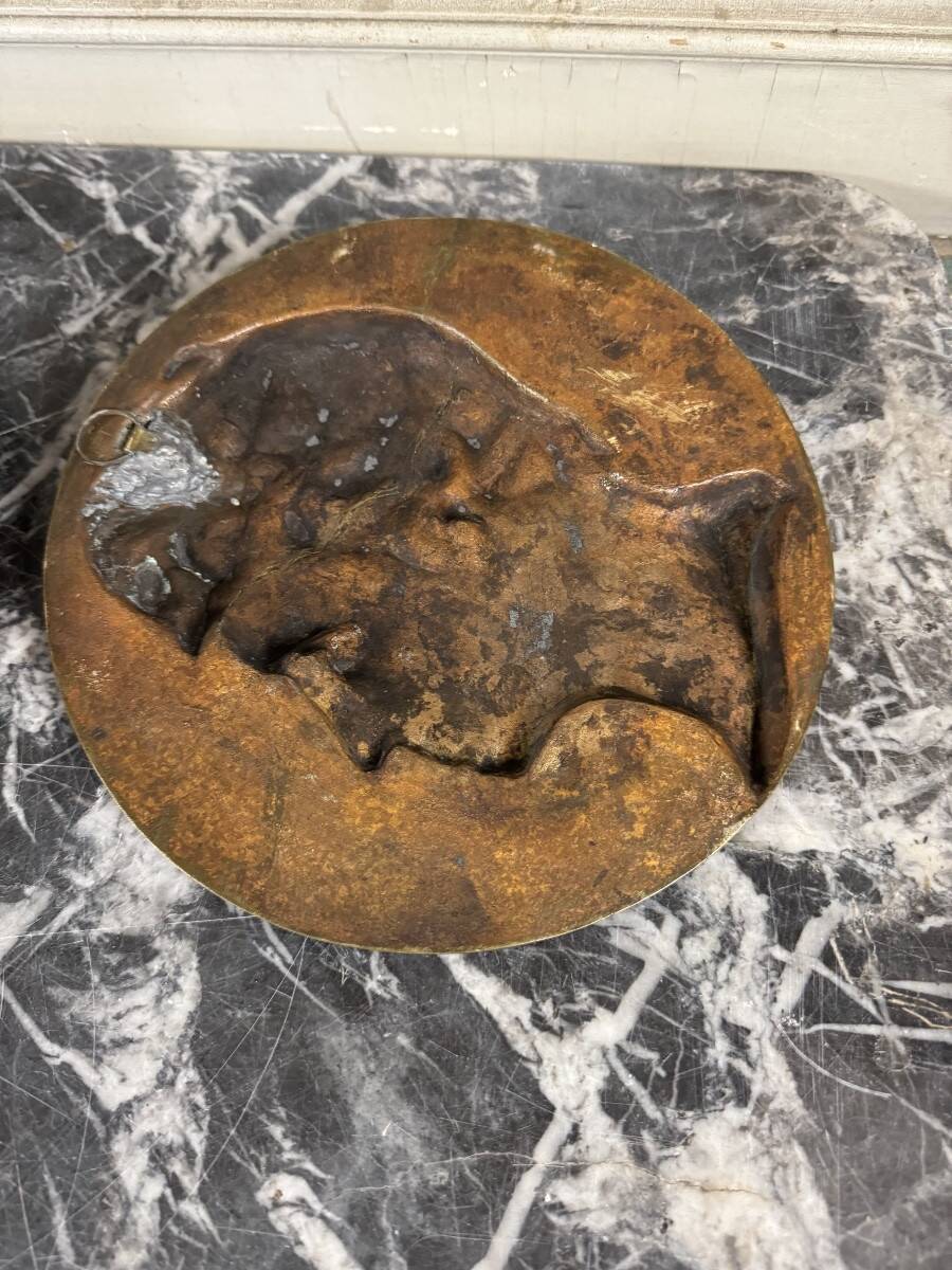 Pair of bronze medallions, Rouget de Lille and J.J. Rousseau